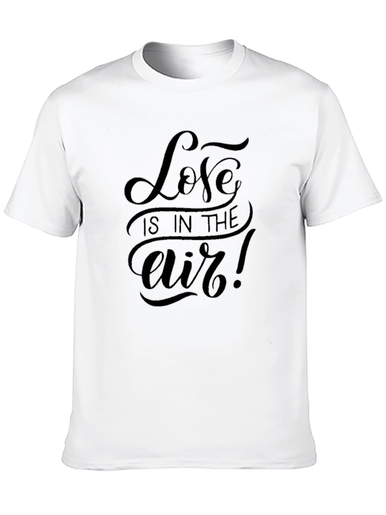 Love is in the Air Black Graphic T-Shirt