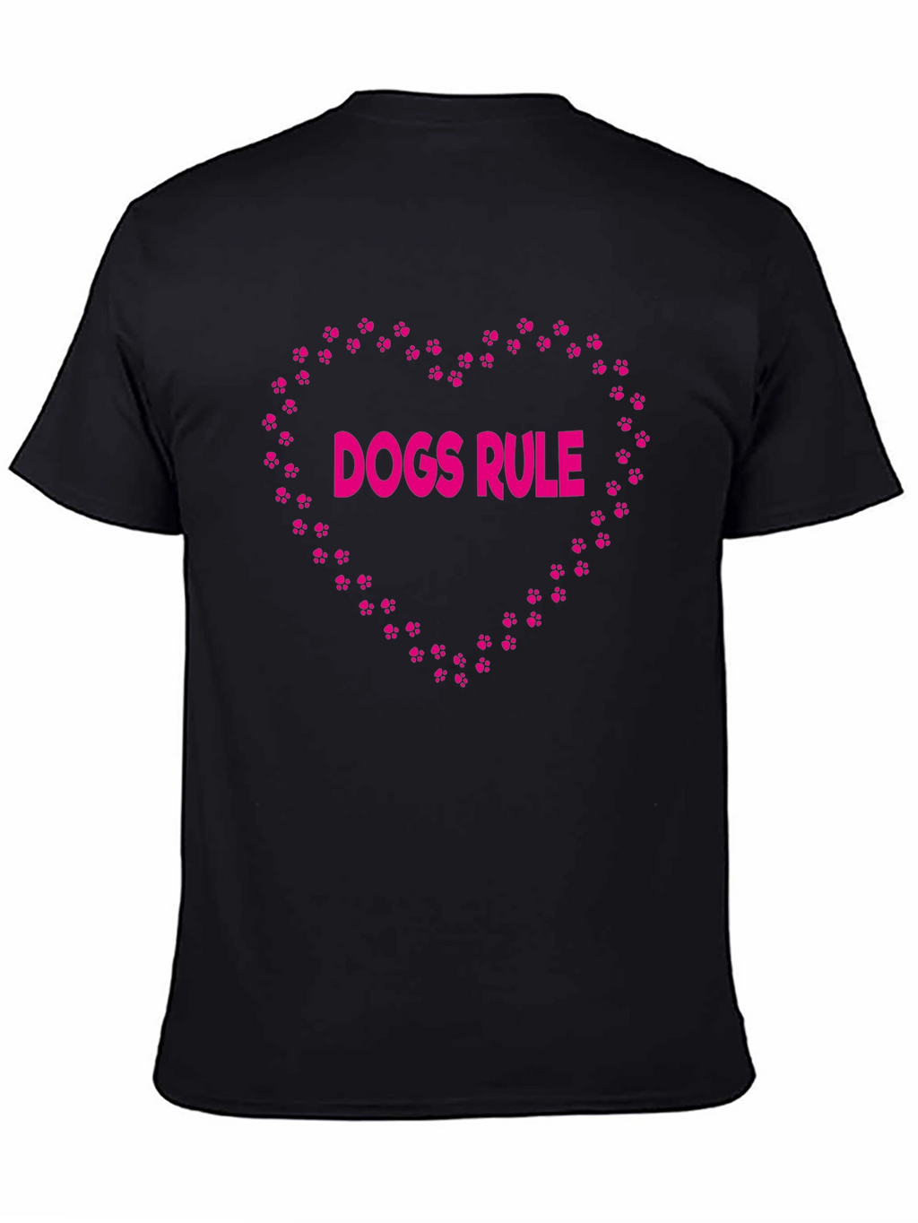 Dogs Rule Heart T-Shirt – Cute Dog Lover Graphic Tee