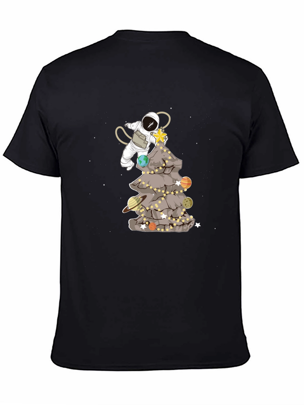 Astronaut Christmas Tree T-Shirt - Space Holiday Tee