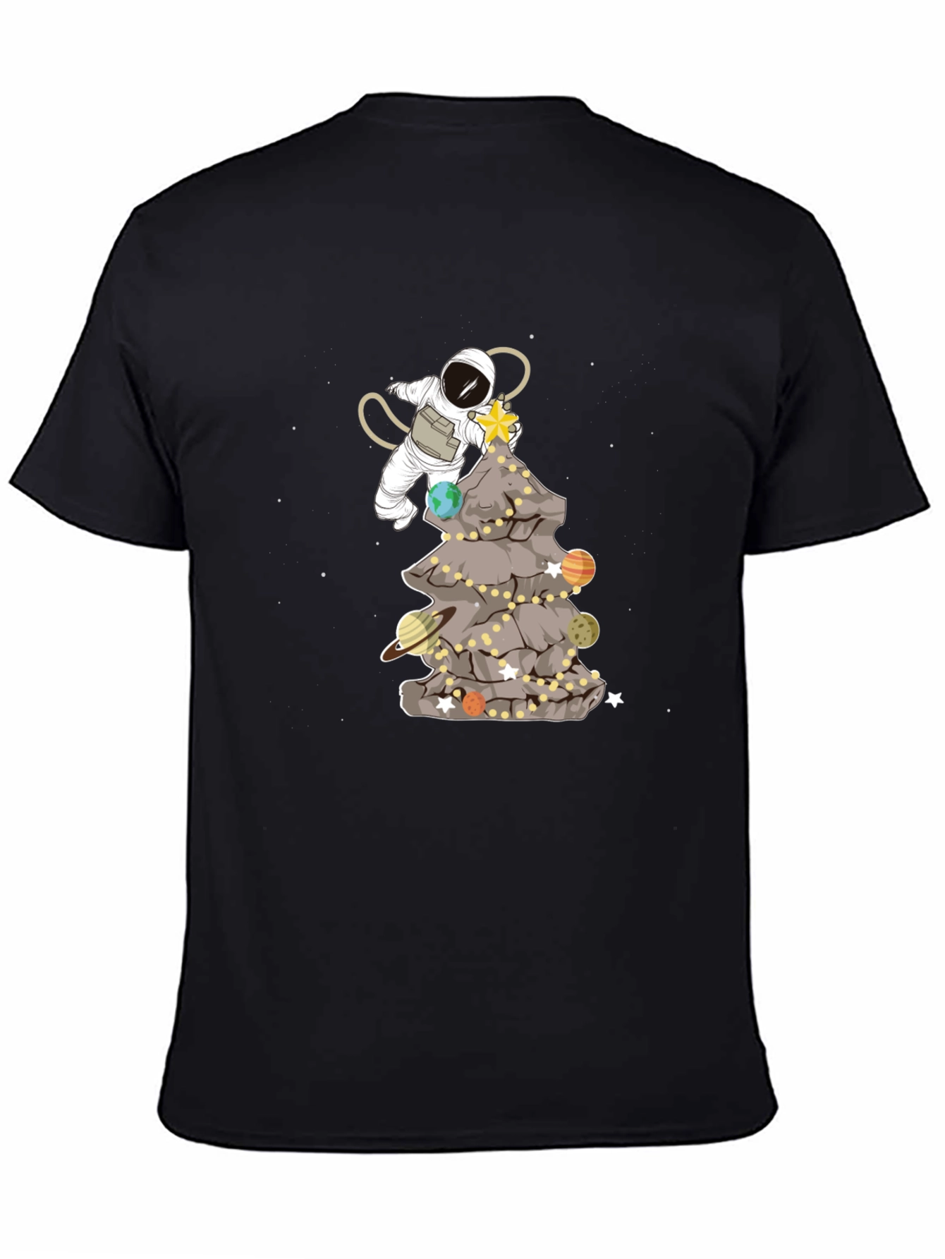 Astronaut Christmas Tree T-Shirt - Space Holiday Tee