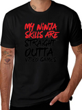 My Ninja Skills Video Game Black T-Shirt