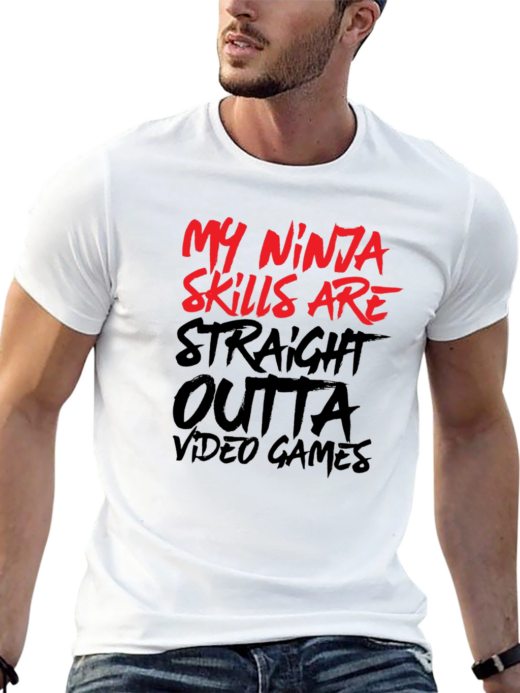 My Ninja Skills Video Game Black T-Shirt