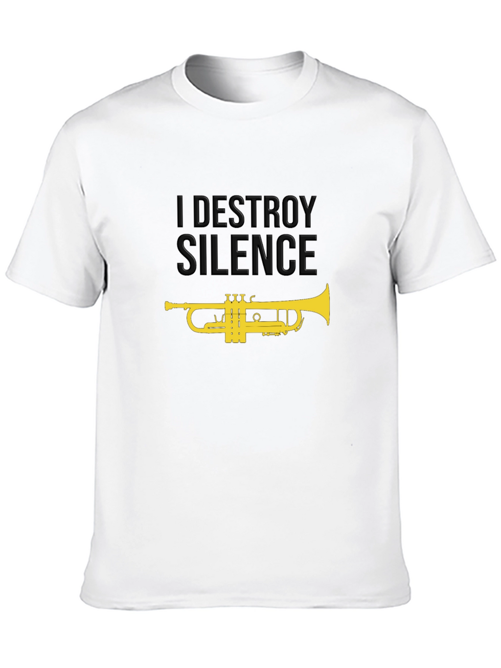I Destroy Silence Trumpet Graphic Tee