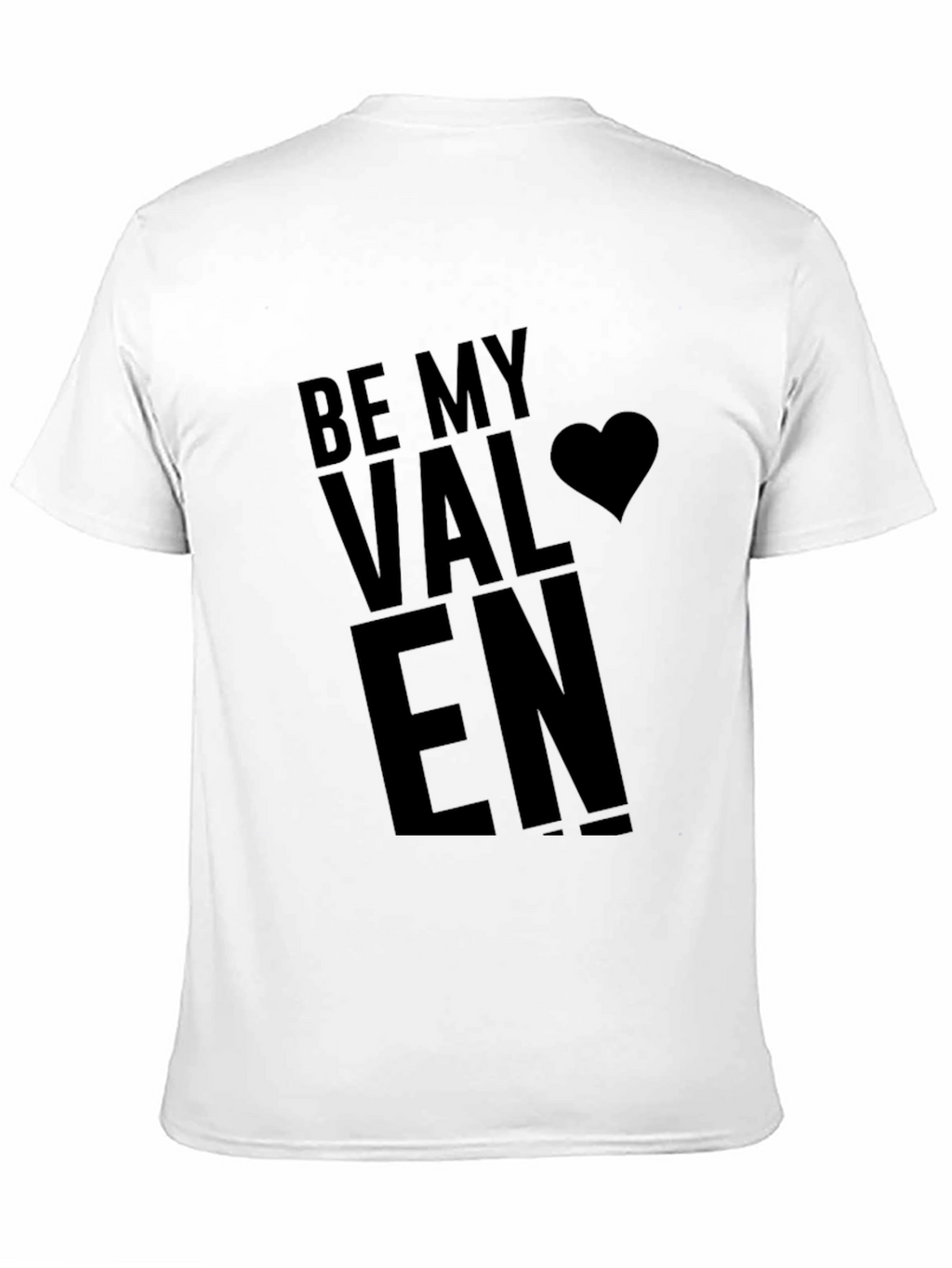 Be My Valentine Graphic Tee - Black Cotton T-Shirt