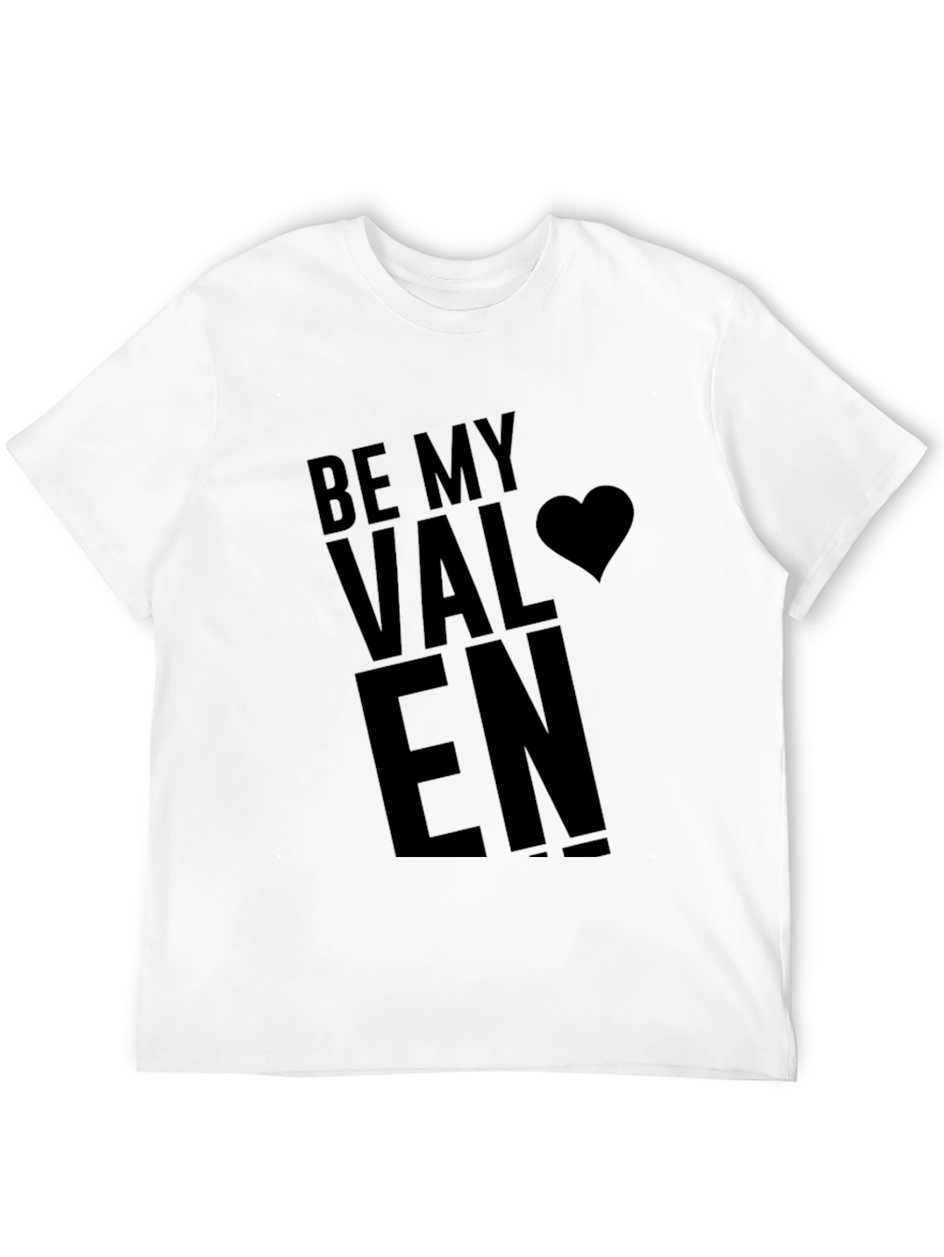 Be My Valentine Graphic Tee - Black Cotton T-Shirt