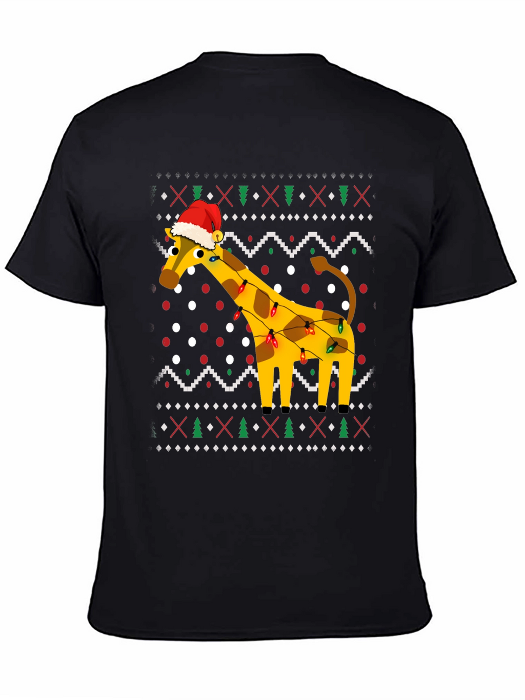 Festive Giraffe Christmas T-Shirt