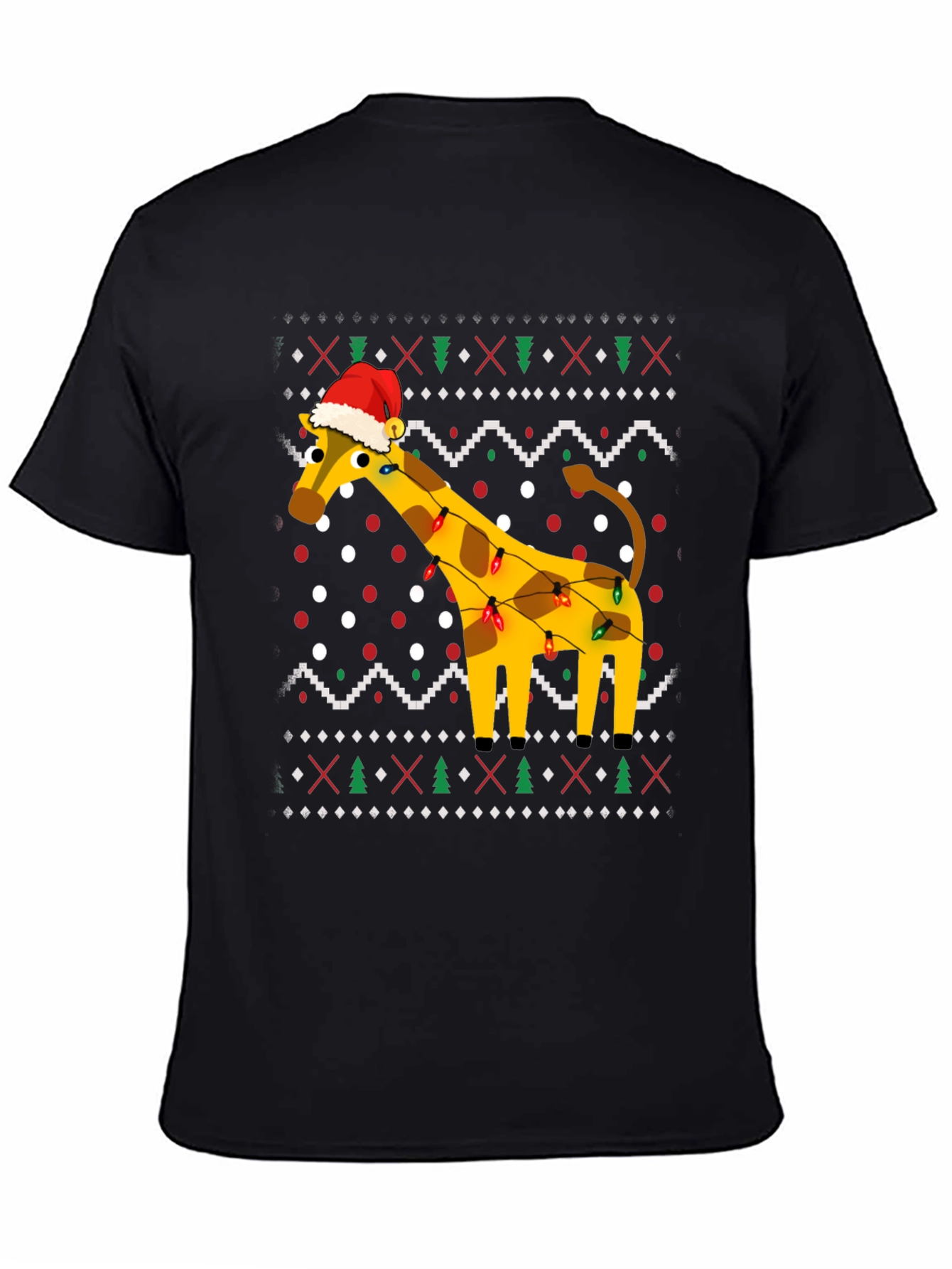 Festive Giraffe Christmas T-Shirt