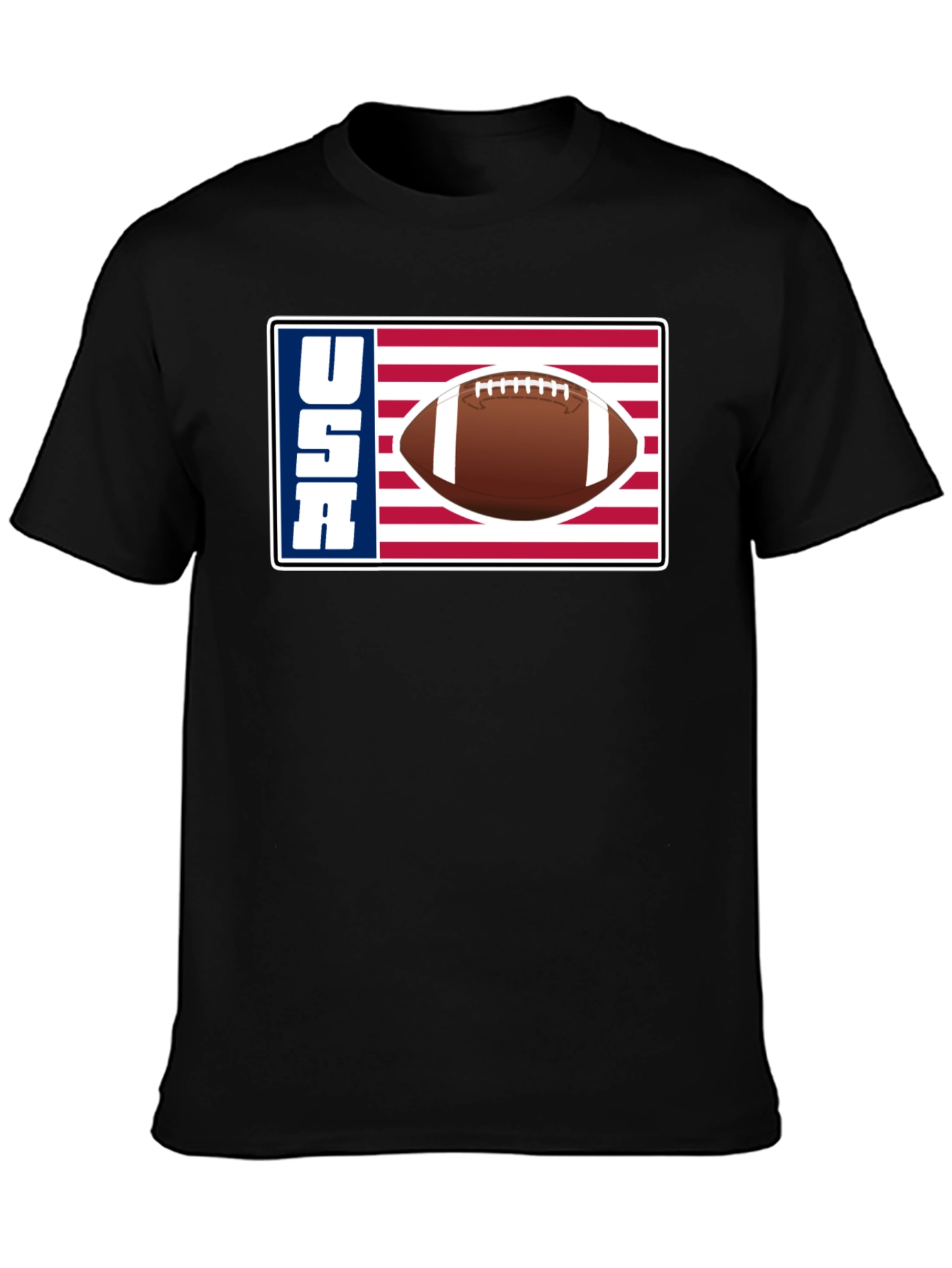 USA Football Graphic Tee - Patriotic American Football