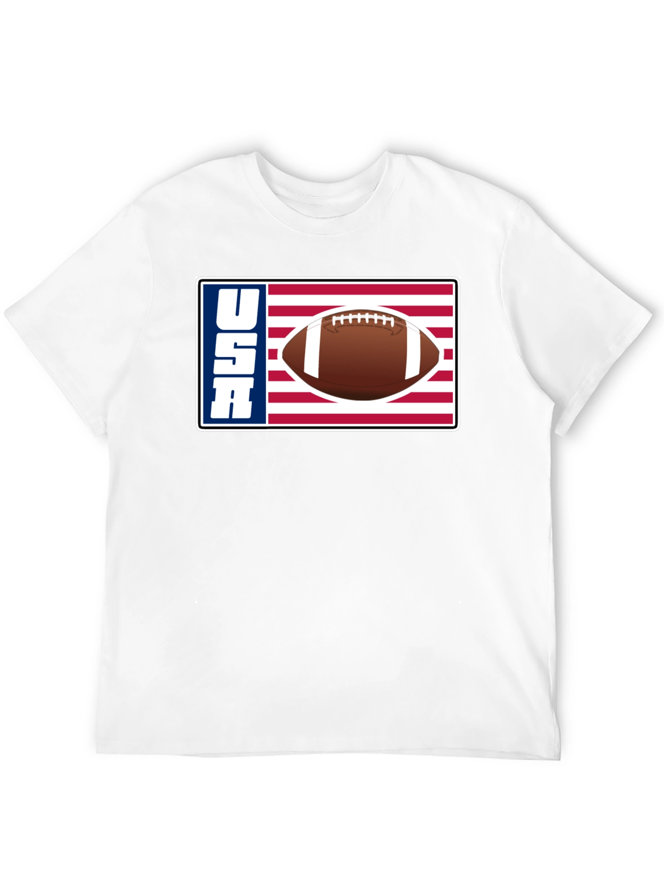 USA Football Graphic Tee - Patriotic American Football