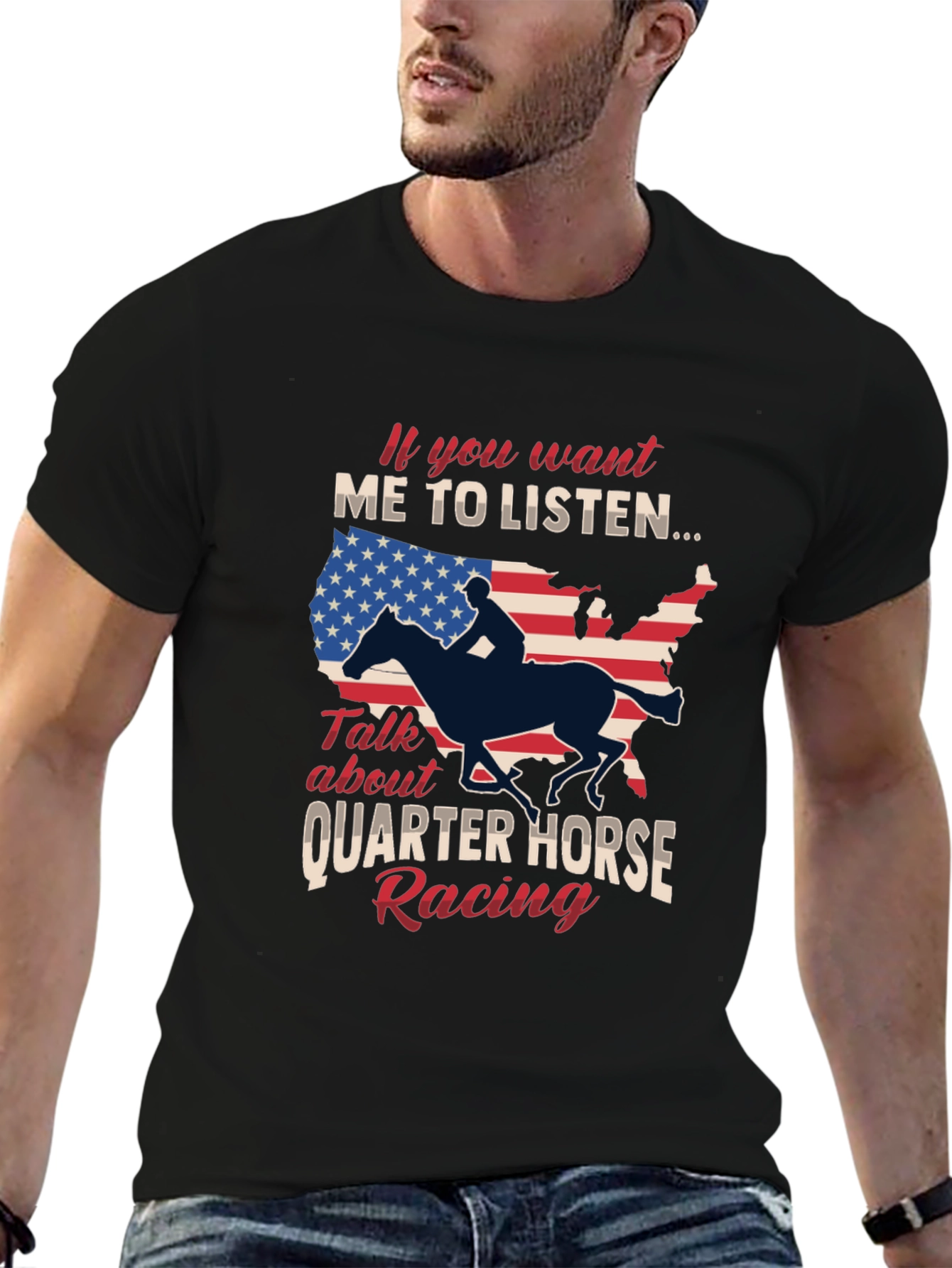 Quarter Horse Racing Graphic T-Shirt