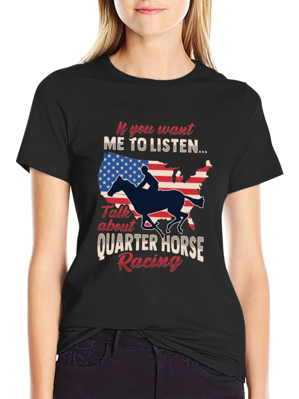 Quarter Horse Racing Graphic T-Shirt