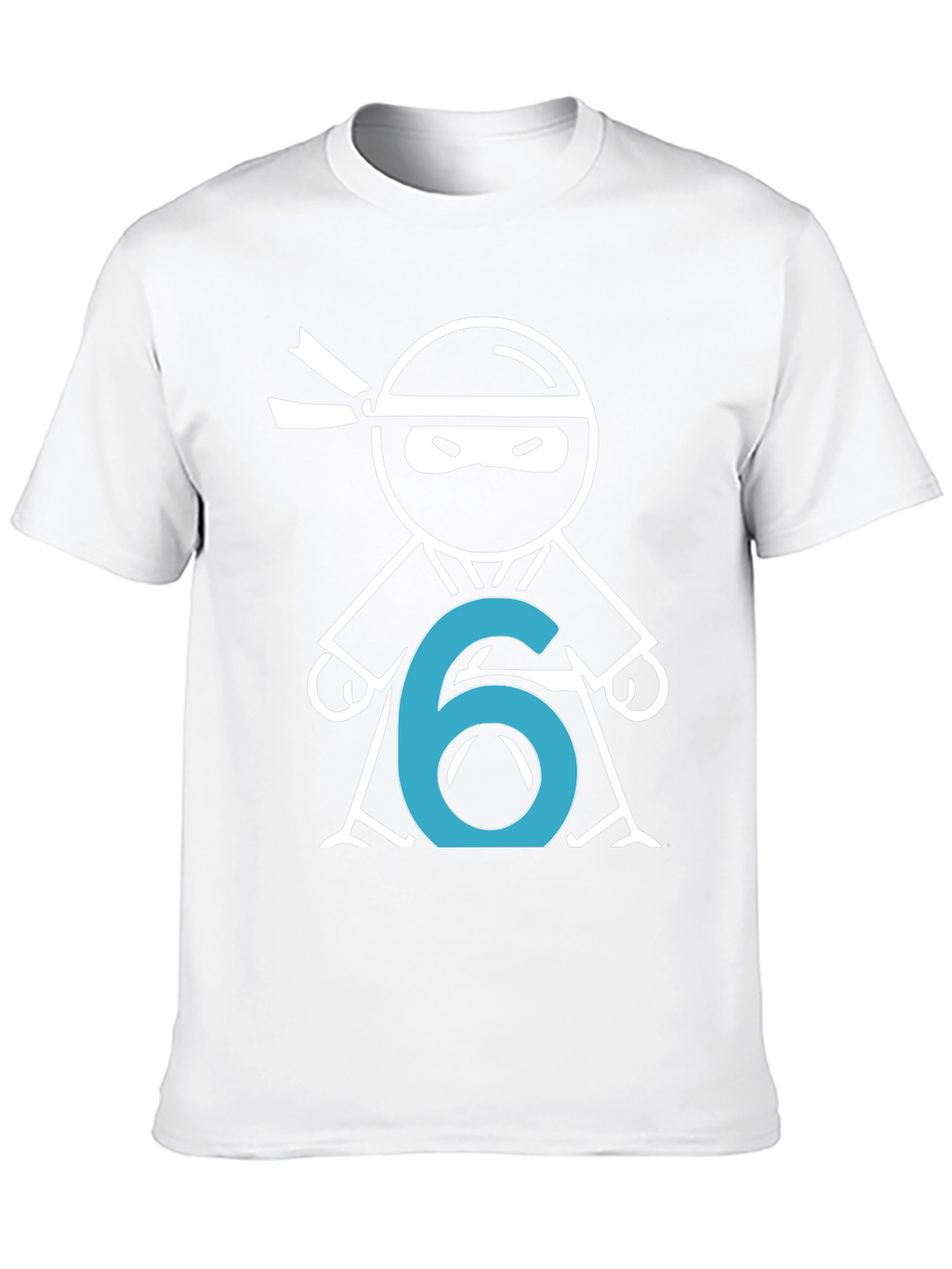 Ninja Number 6 T-Shirt - Birthday Party Tee