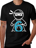Ninja Number 6 T-Shirt - Birthday Party Tee