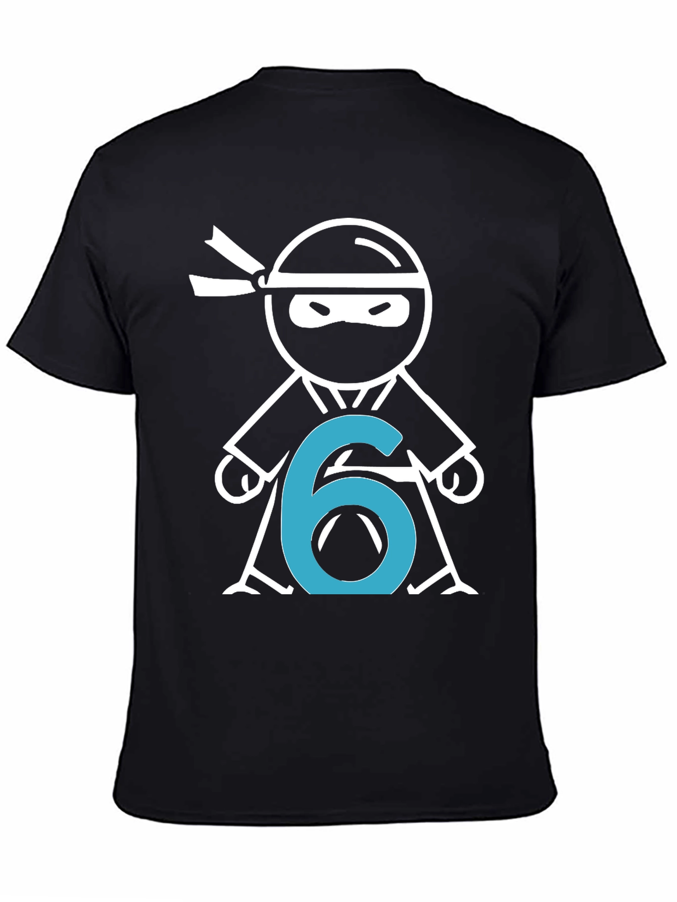 Ninja Number 6 T-Shirt - Birthday Party Tee