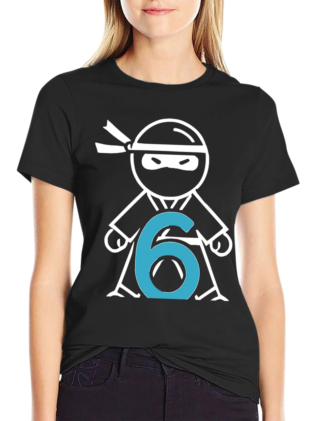 Ninja Number 6 T-Shirt - Birthday Party Tee