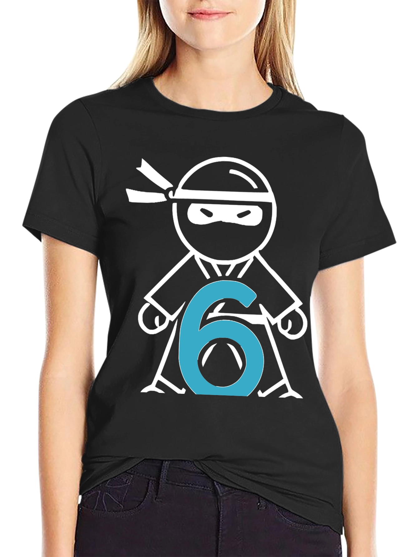 Ninja Number 6 T-Shirt - Birthday Party Tee
