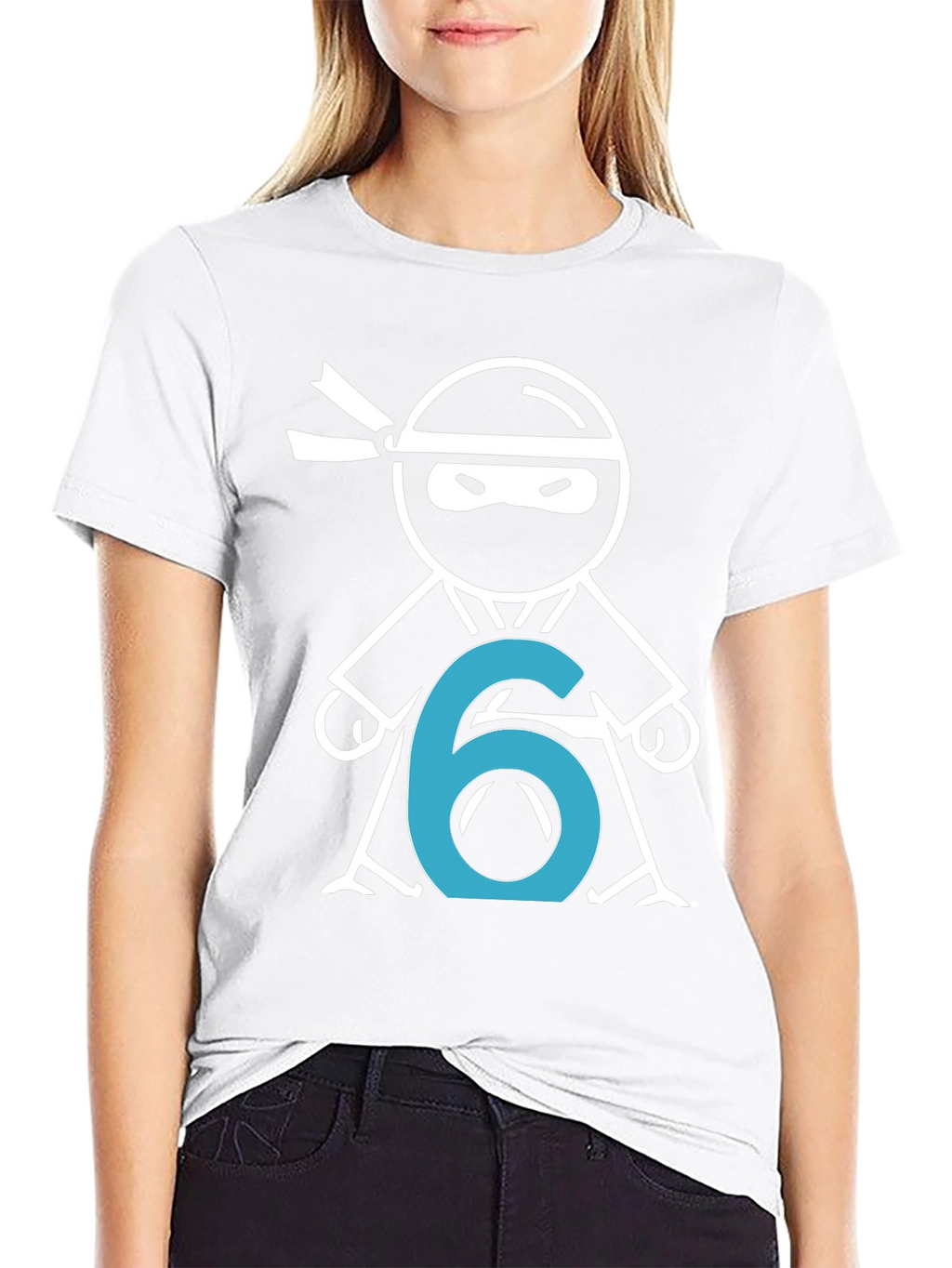 Ninja Number 6 T-Shirt - Birthday Party Tee