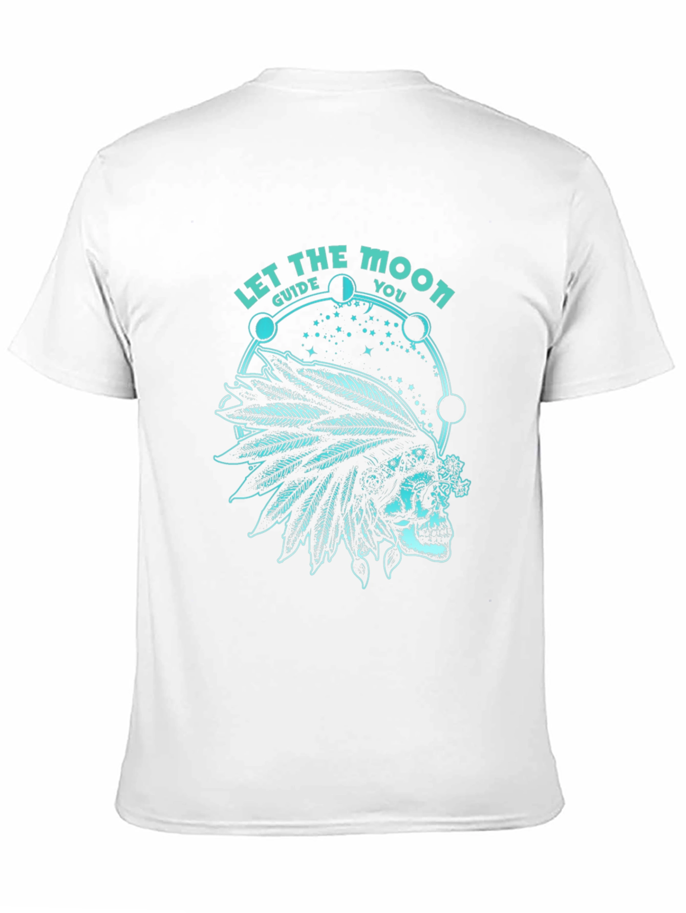 Skull and Moon Phases Graphic T-Shirt