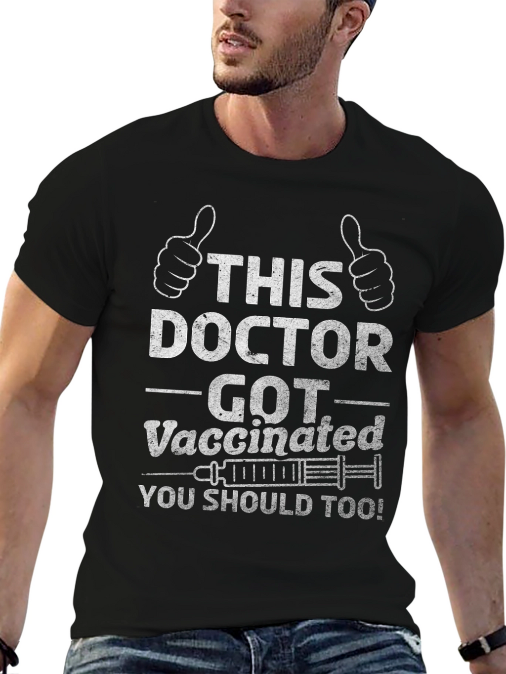 Vaccinated Doctor Novelty Tee