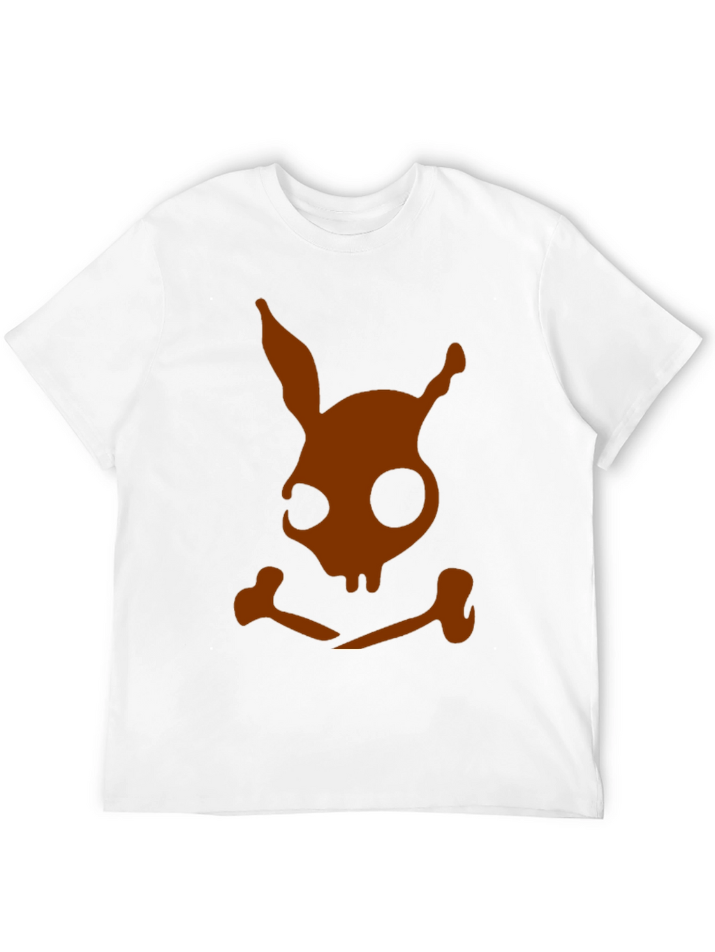 Skull Bunny Graphic Tee - Black