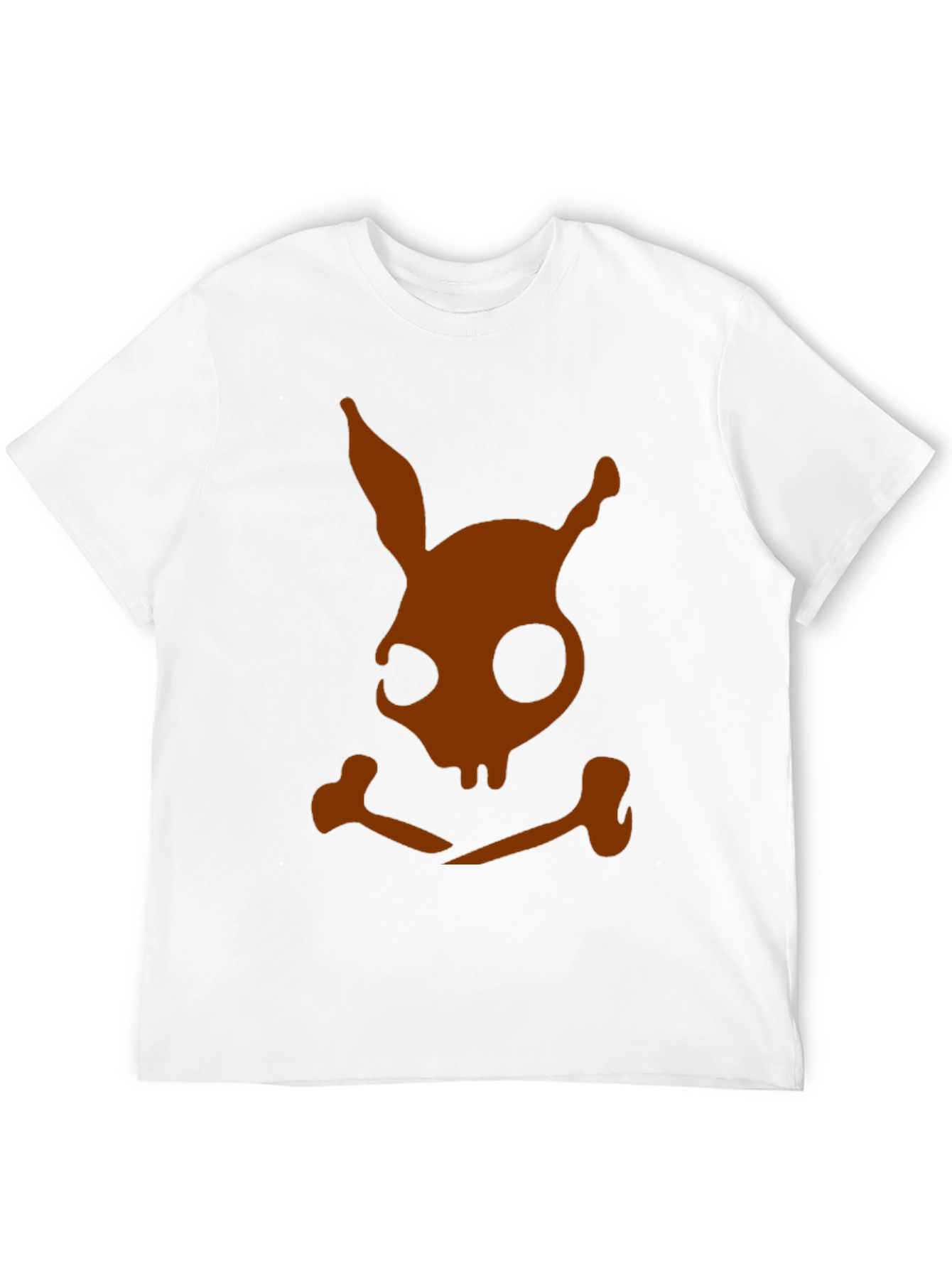 Skull Bunny Graphic Tee - Black