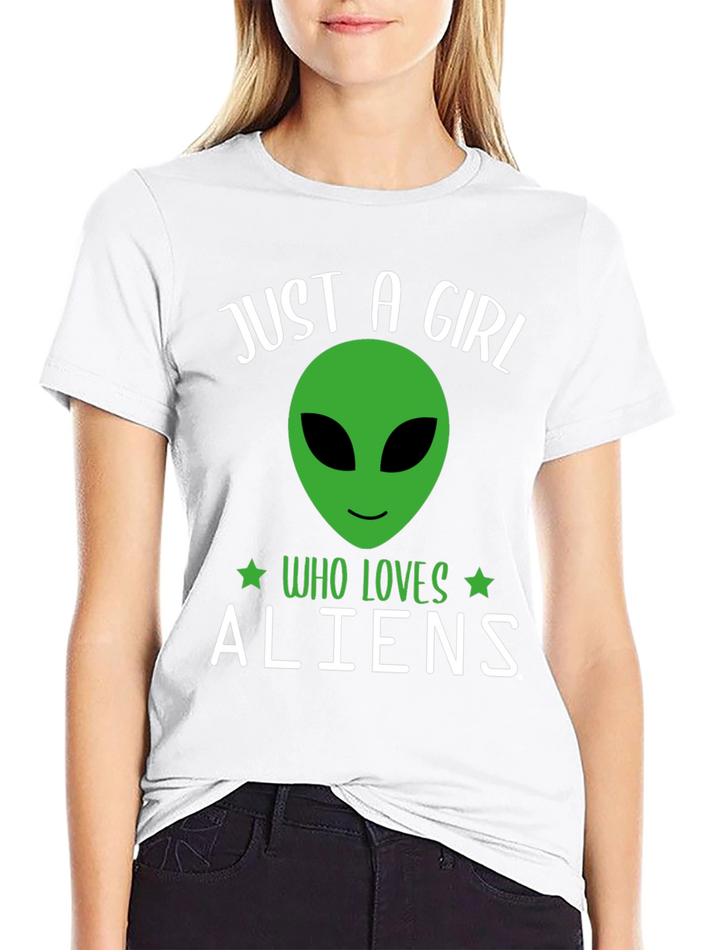 Just A Girl Who Loves Aliens T-Shirt