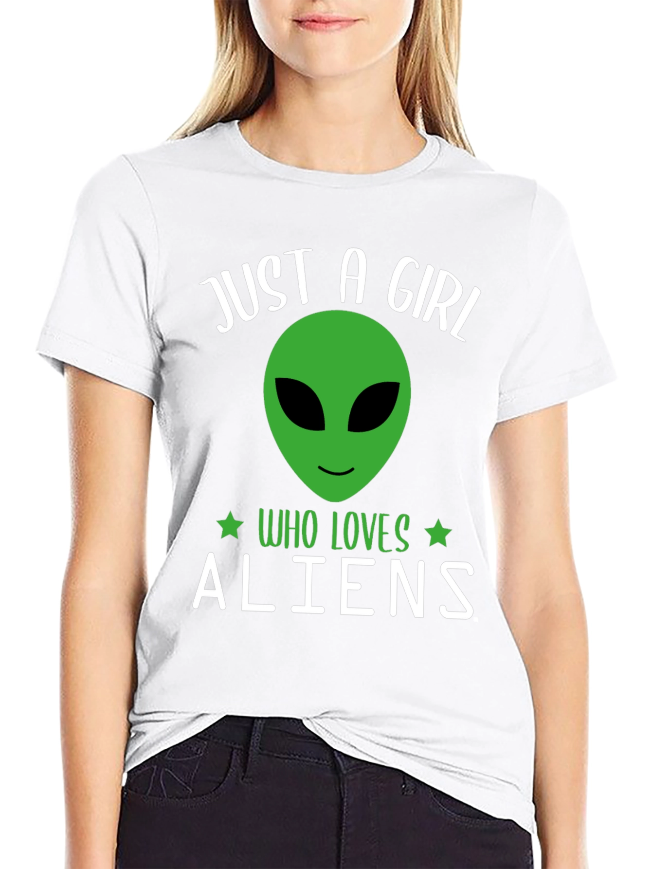 Just A Girl Who Loves Aliens T-Shirt