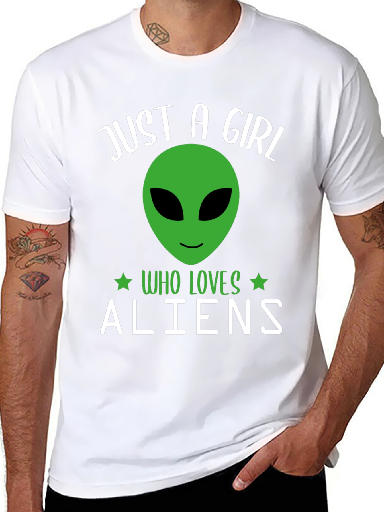 Just A Girl Who Loves Aliens T-Shirt