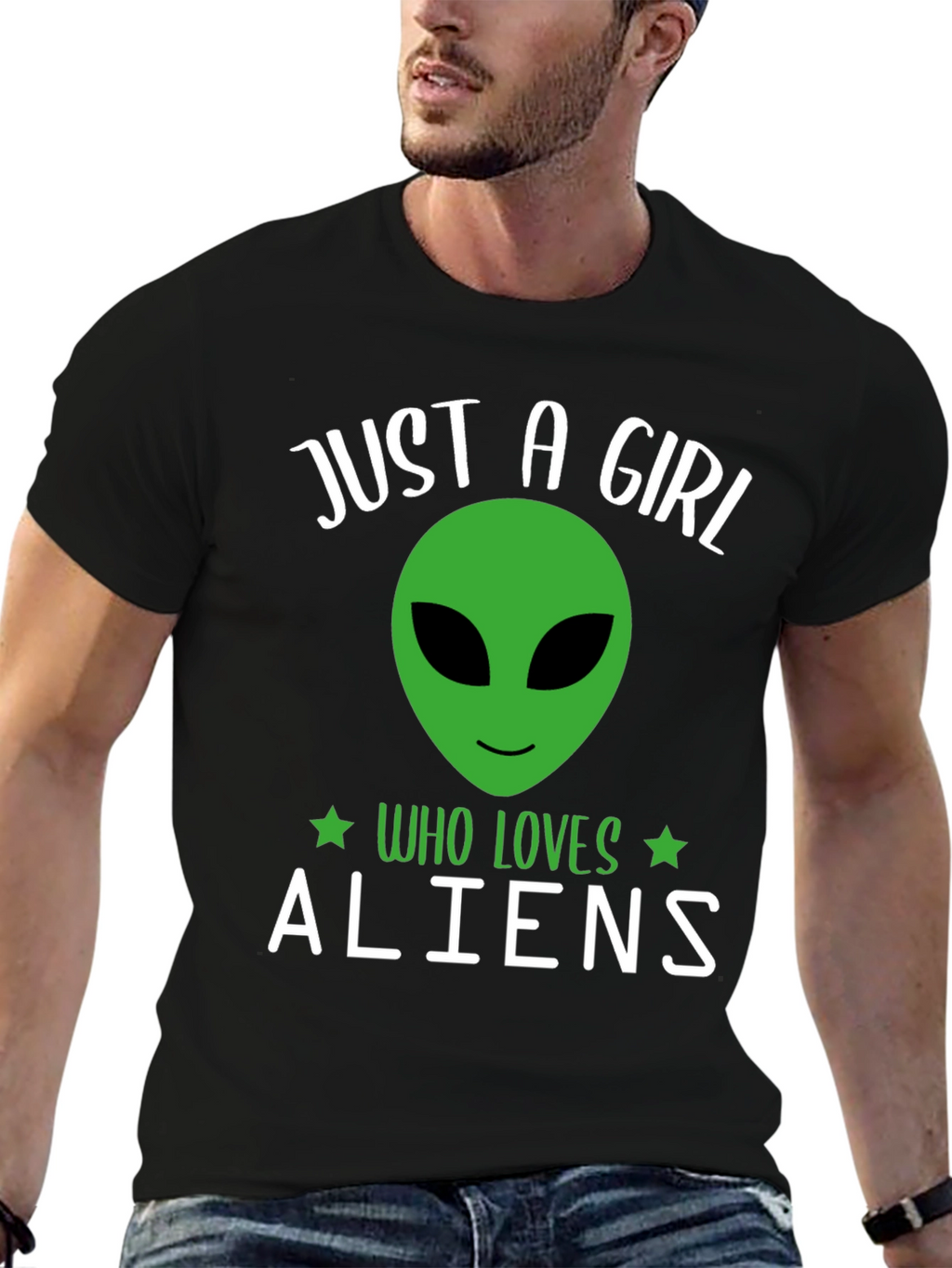 Just A Girl Who Loves Aliens T-Shirt