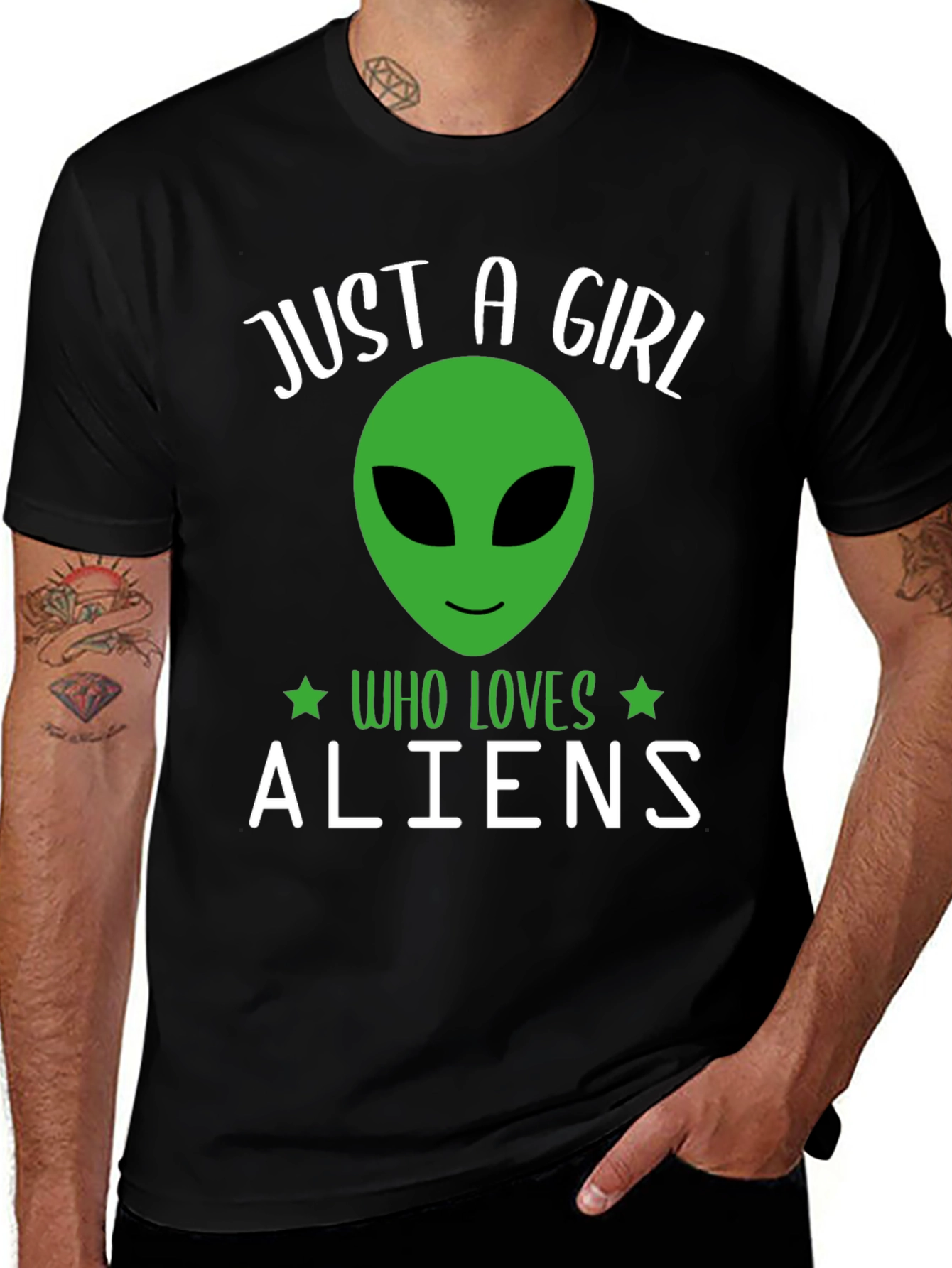Just A Girl Who Loves Aliens T-Shirt