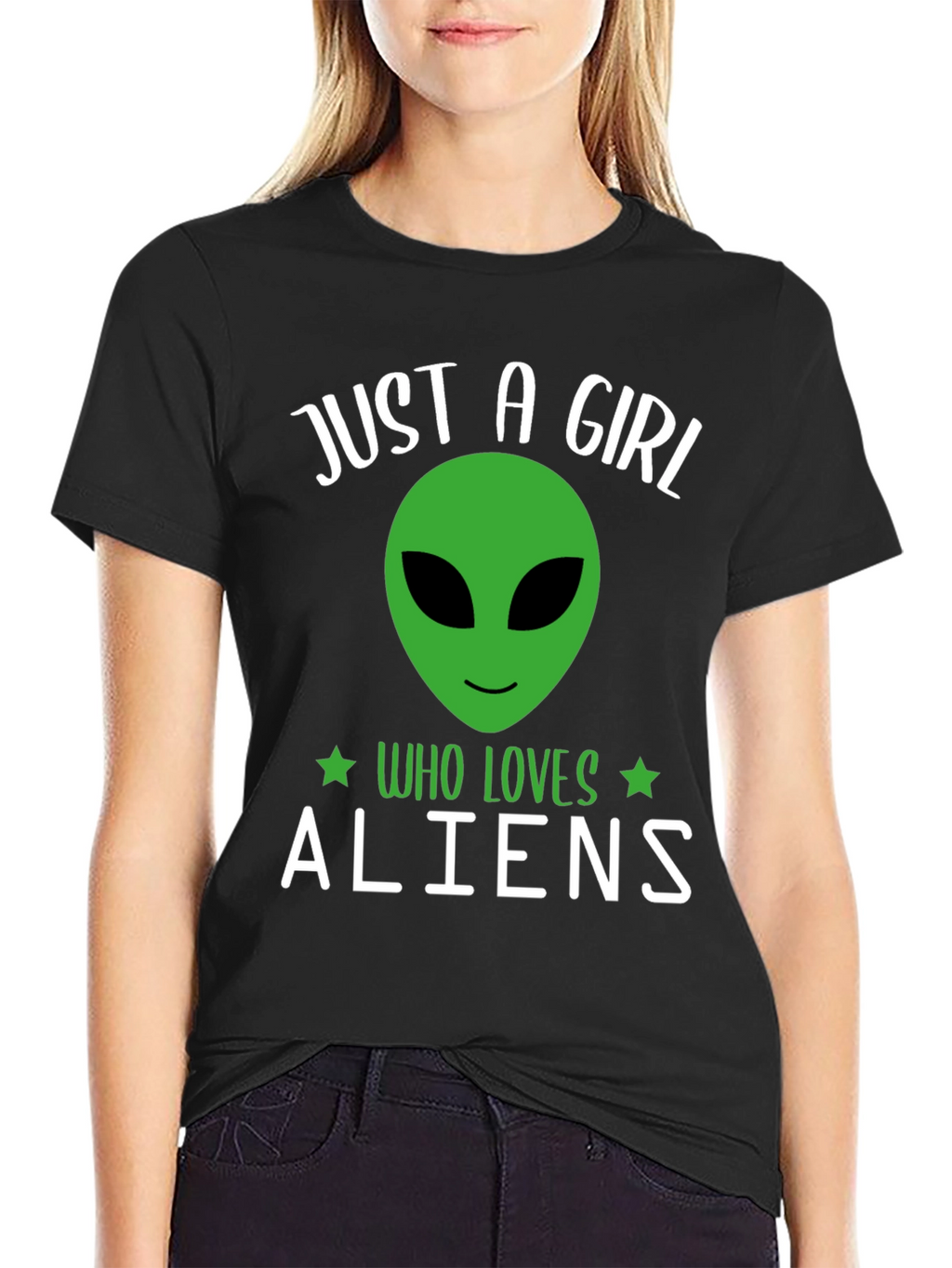 Just A Girl Who Loves Aliens T-Shirt