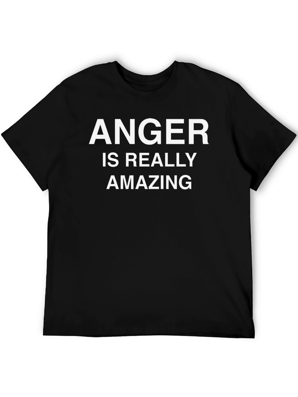 Anger Is Really Amazing Black Tee Shirt