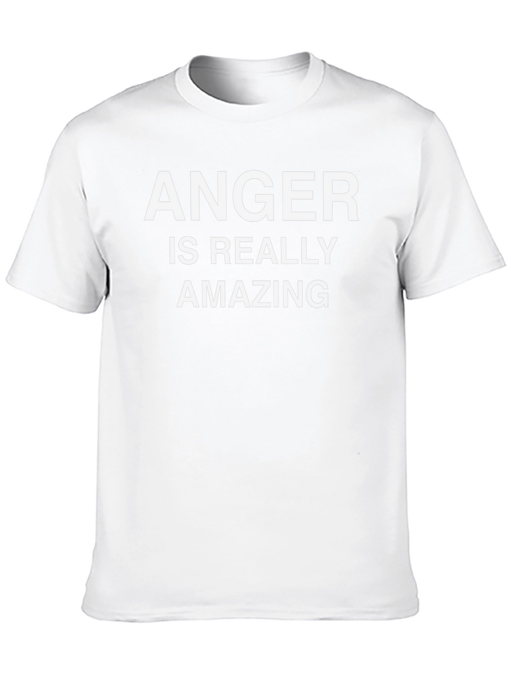 Anger Is Really Amazing Black Tee Shirt