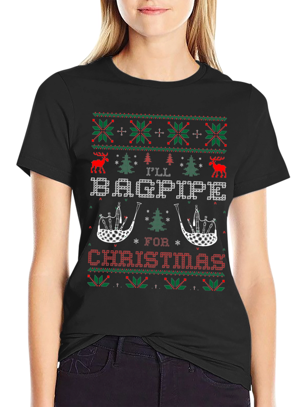 Ill Bagpipe for Christmas Holiday T-Shirt
