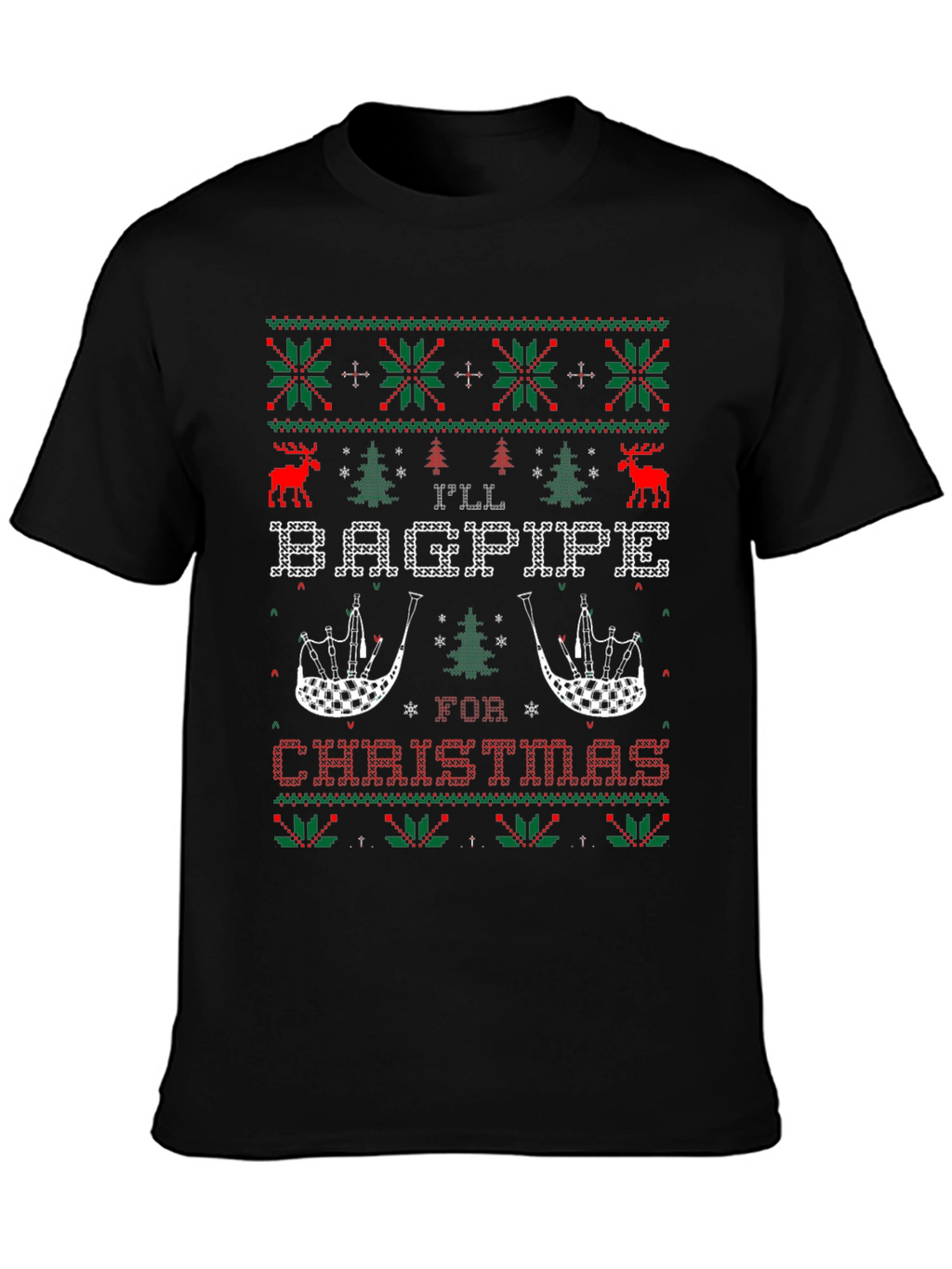 Ill Bagpipe for Christmas Holiday T-Shirt