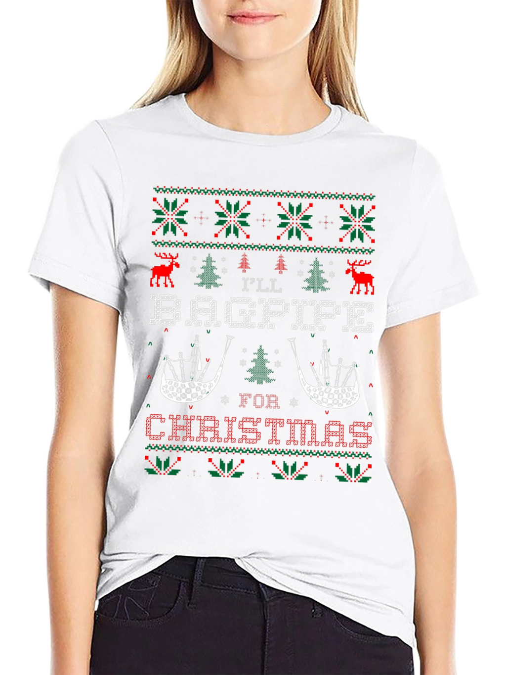Ill Bagpipe for Christmas Holiday T-Shirt