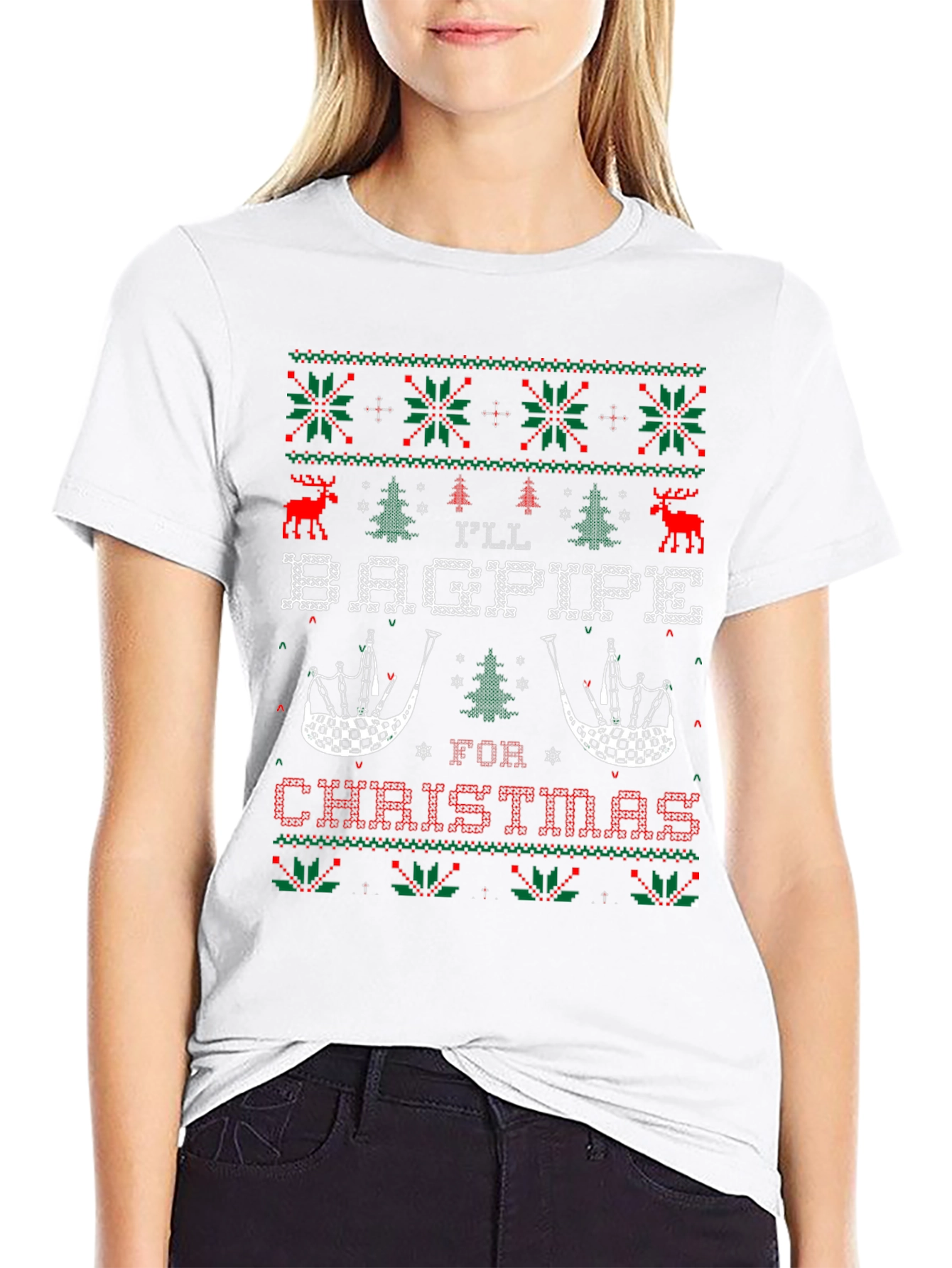 Ill Bagpipe for Christmas Holiday T-Shirt