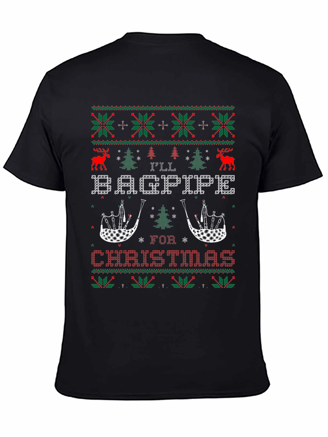 Ill Bagpipe for Christmas Holiday T-Shirt