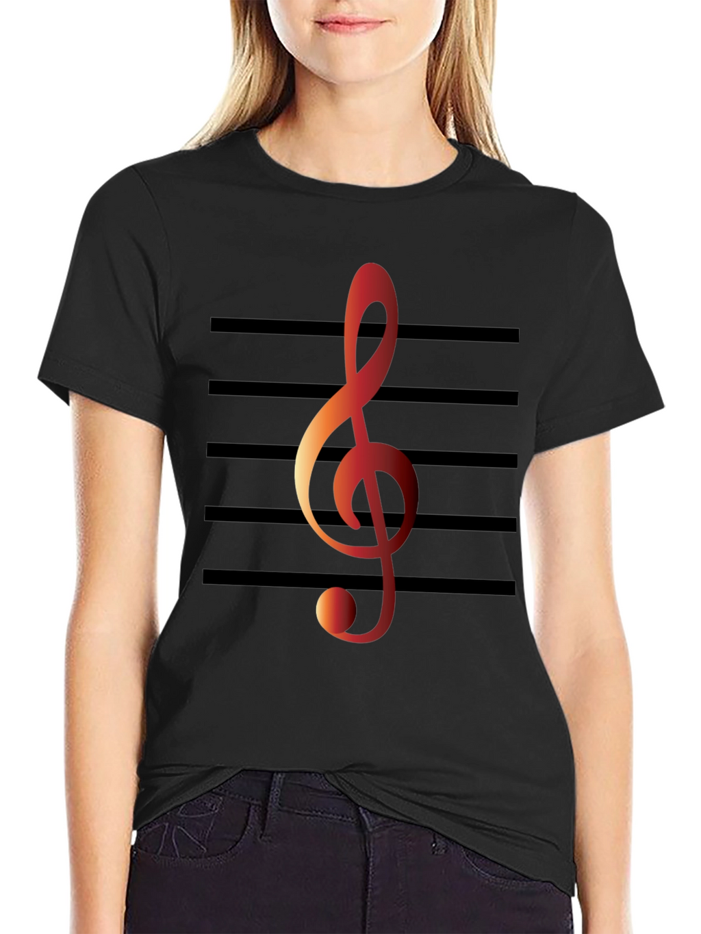 Musical Note T-Shirt - Treble Clef Graphic Tee