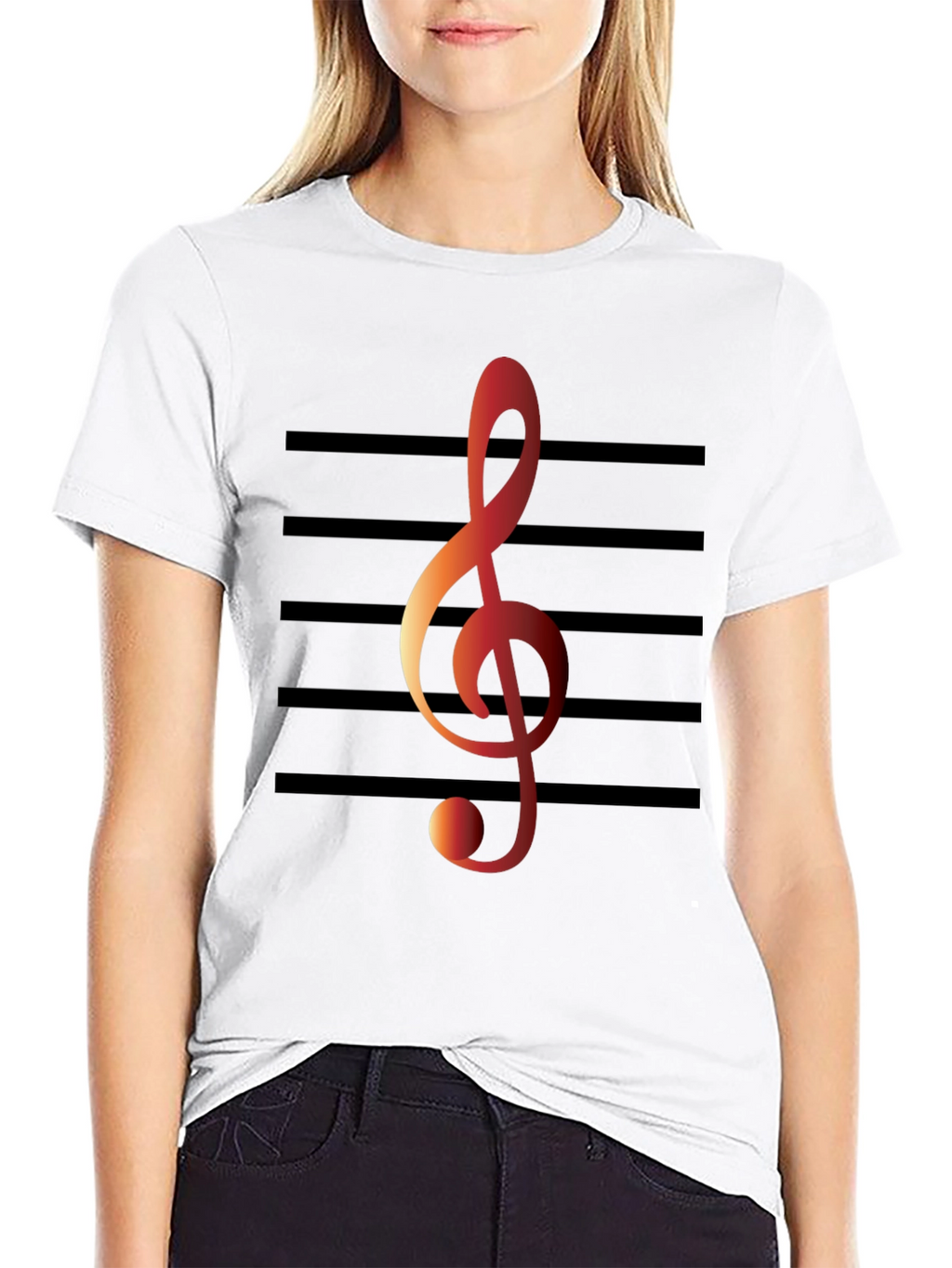 Musical Note T-Shirt - Treble Clef Graphic Tee