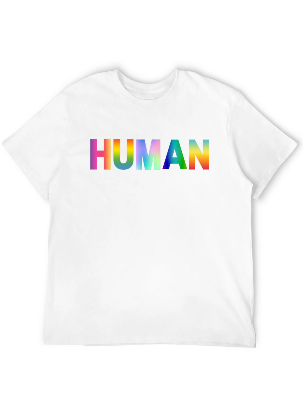 Rainbow HUMAN Graphic Tee - Pride Shirt