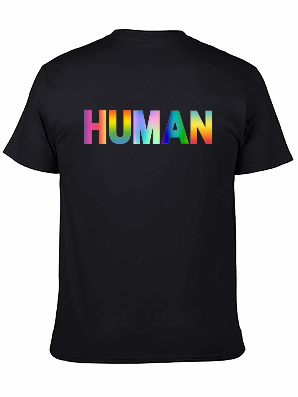 Rainbow HUMAN Graphic Tee - Pride Shirt