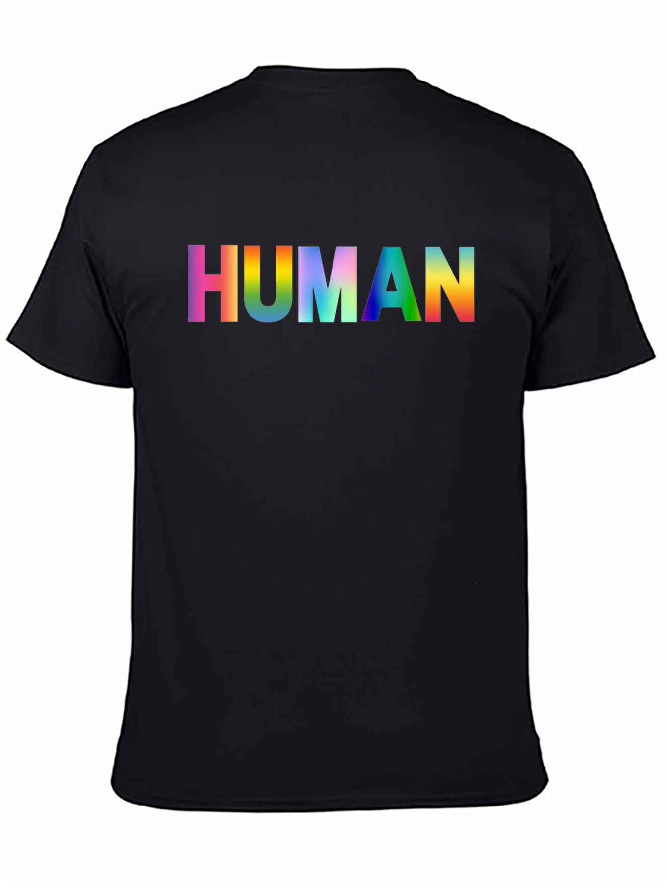 Rainbow HUMAN Graphic Tee - Pride Shirt