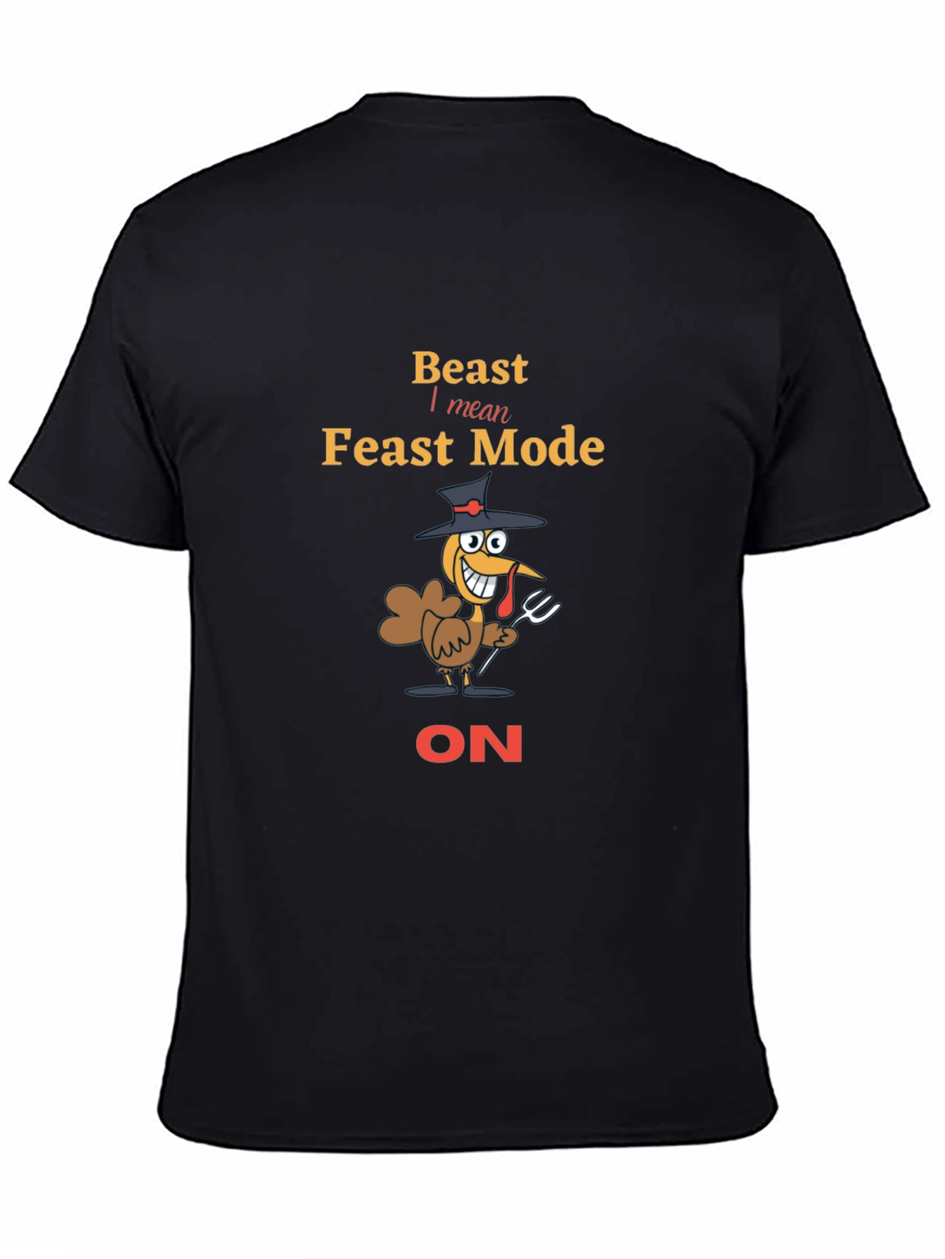 Beast Feast Mode Turkey T-Shirt - Thanksgiving Tee