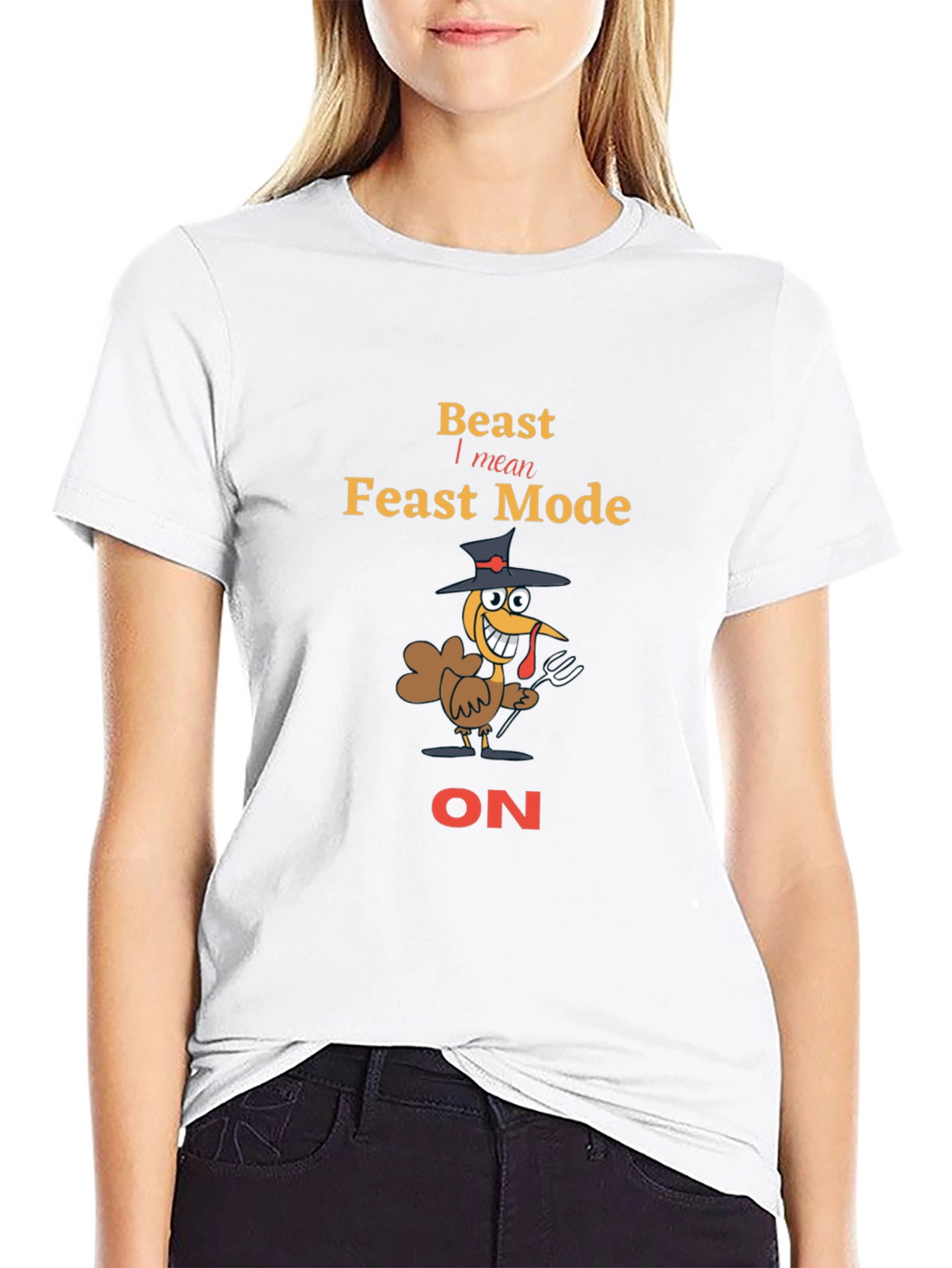 Beast Feast Mode Turkey T-Shirt - Thanksgiving Tee