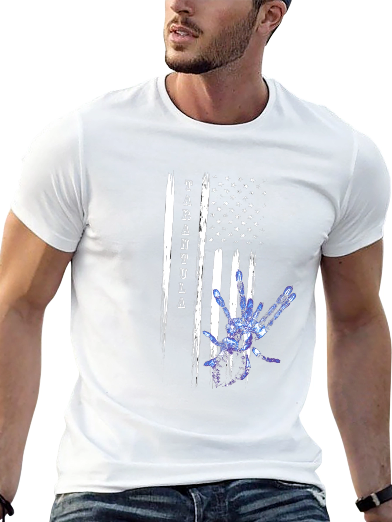 Tarantula American Flag Graphic Tee