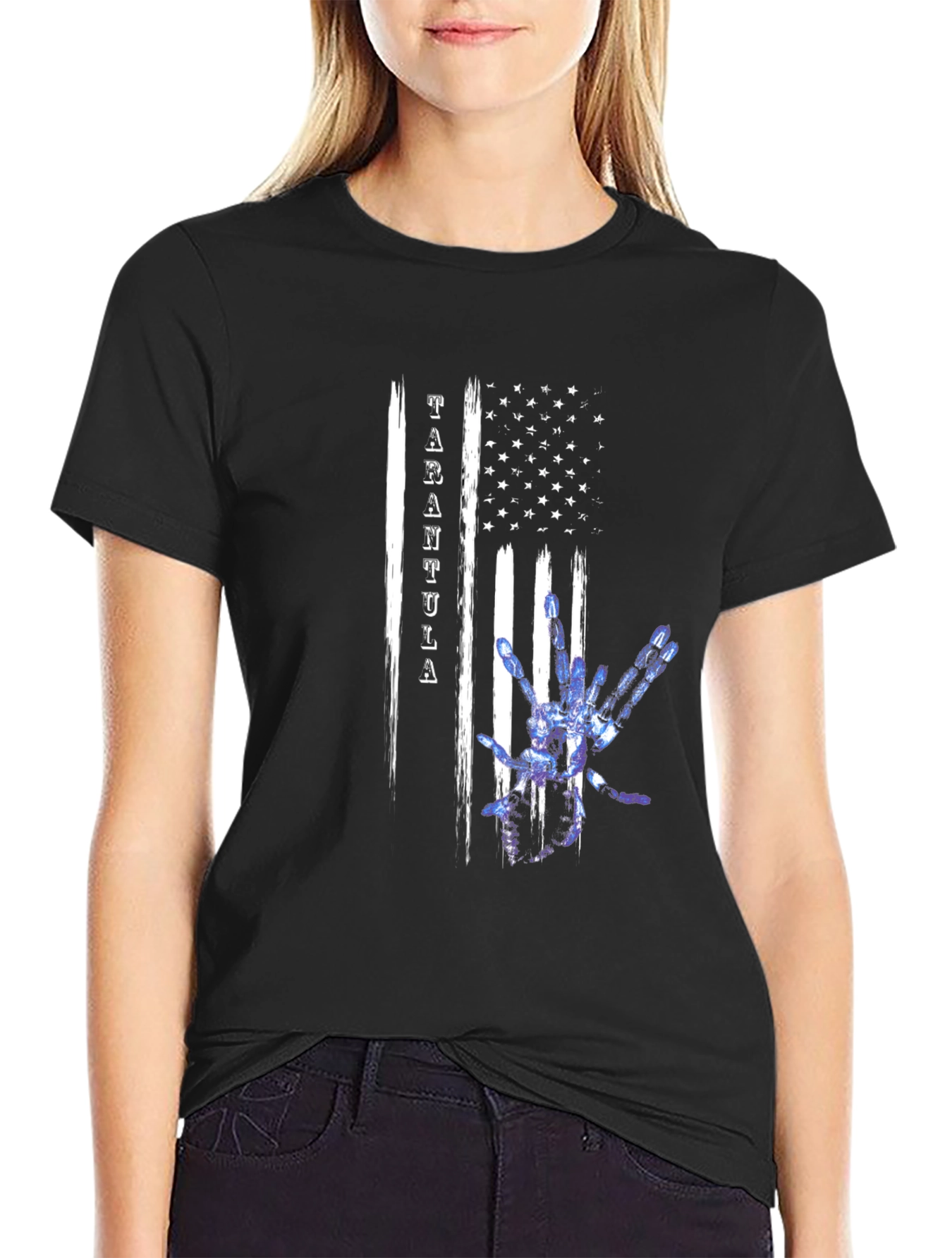 Tarantula American Flag Graphic Tee