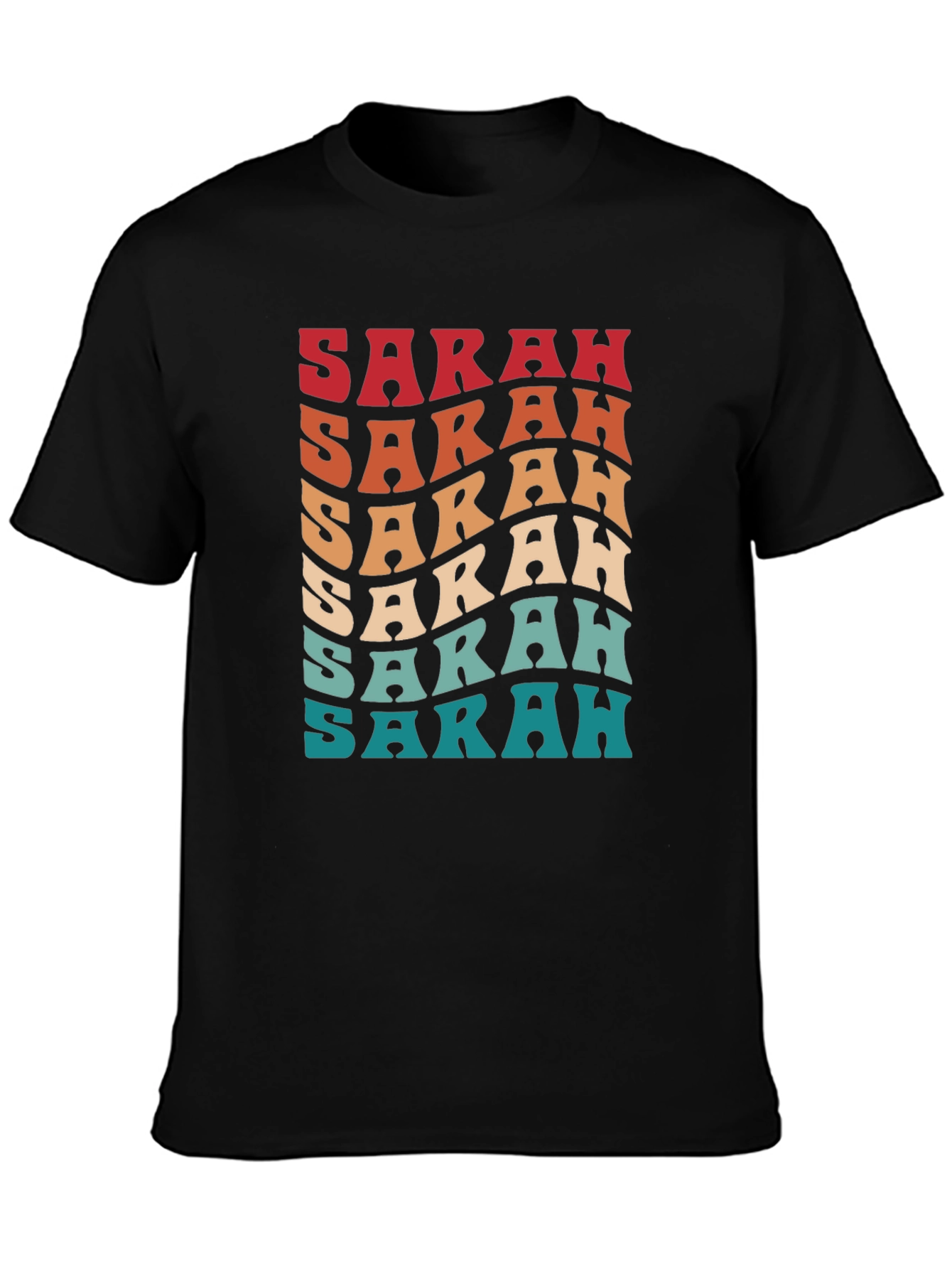Retro Sarah Name T-Shirt - Custom Gift!