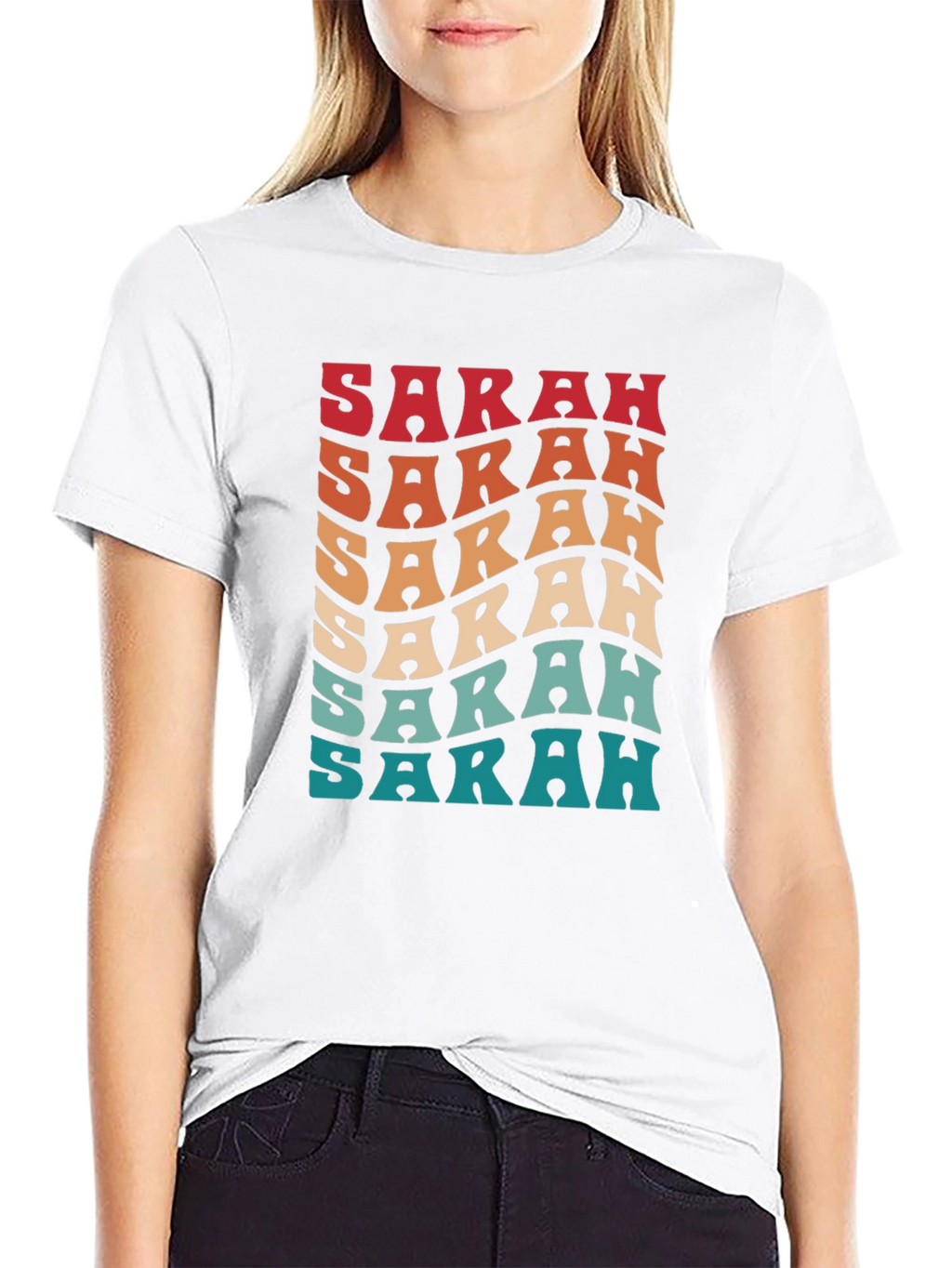 Retro Sarah Name T-Shirt - Custom Gift!