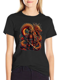 Dragon Samurai Graphic Tee